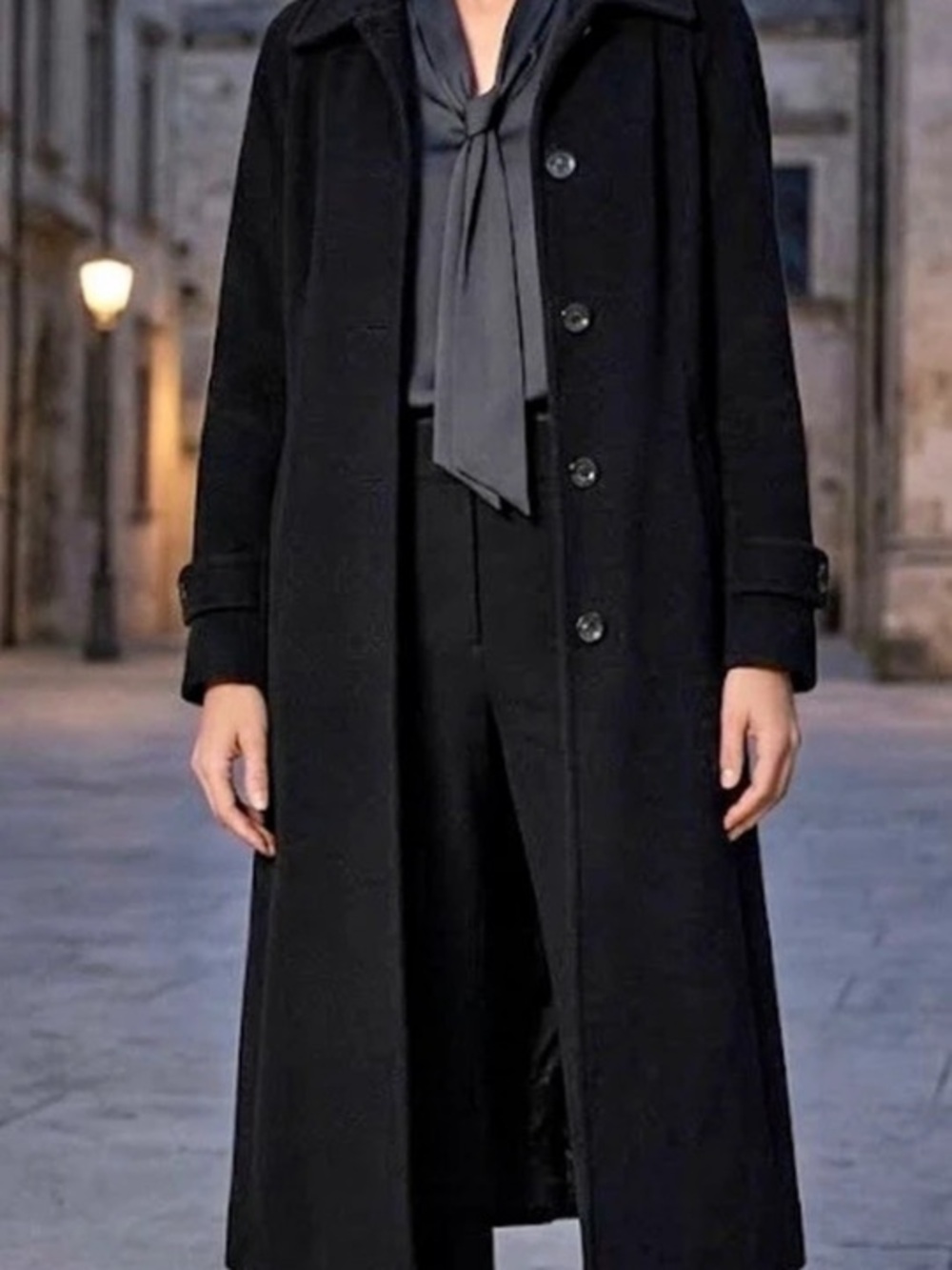 Jones New York Women's Wool Blend Long Coat Size 4